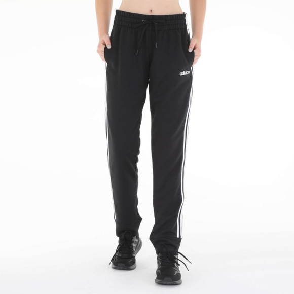 Adidas Womens 3-Stripe Joggers black - Picture 1 of 8